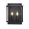 Z-Lite Titania 2 Light Wall Sconce, Matte Black 454-2S-MB - alternate 8